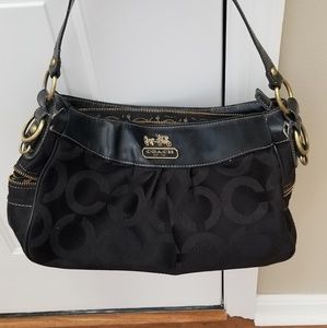 Black and Gold Coach Purse